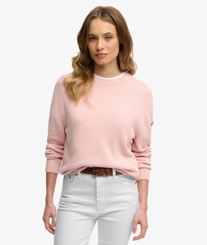 Slouchy Knitted Crew Jumper Slouchy Knitted Crew Jumper