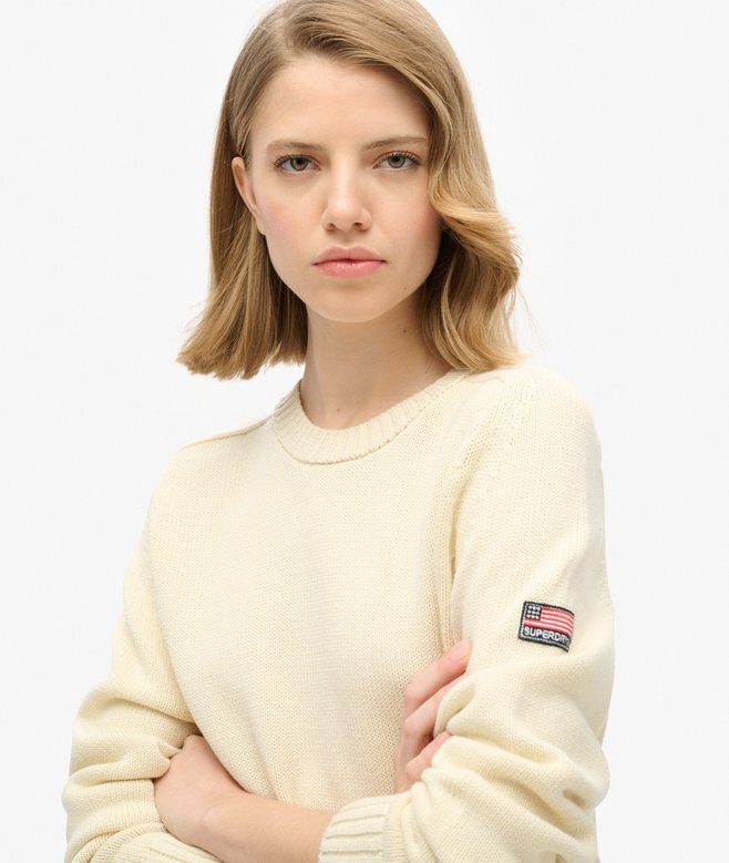 Slouchy Knitted Crew Jumper Slouchy Knitted Crew Jumper
