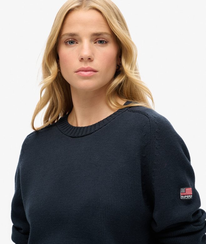 Slouchy Knitted Crew Jumper Slouchy Knitted Crew Jumper
