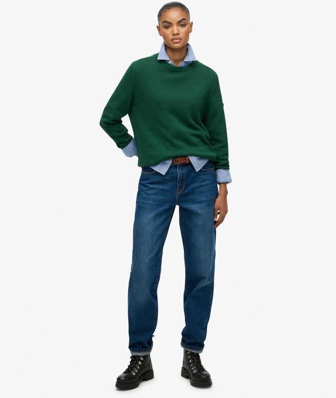 Slouchy Knitted Crew Jumper Slouchy Knitted Crew Jumper
