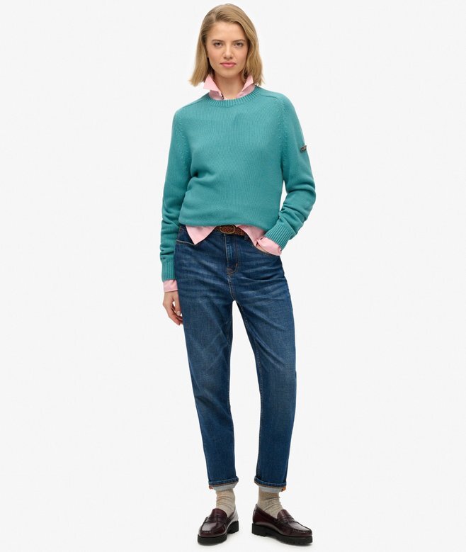Slouchy Knitted Crew Jumper Slouchy Knitted Crew Jumper