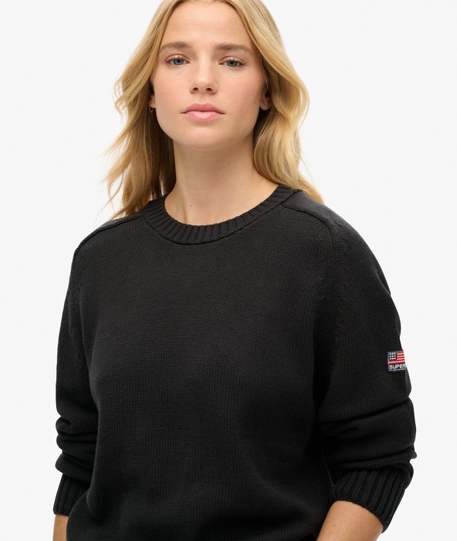 Slouchy Knitted Crew Jumper Slouchy Knitted Crew Jumper
