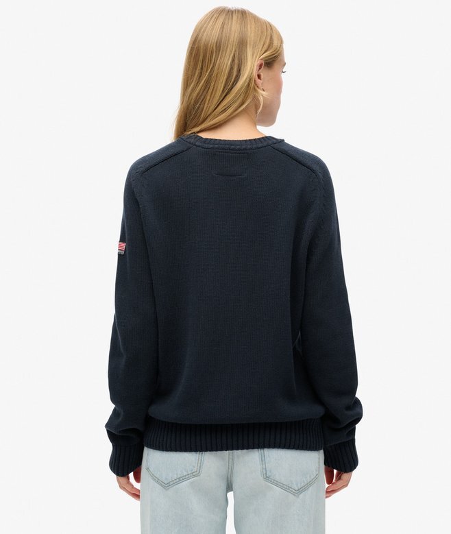 Slouchy Knitted Crew Jumper Slouchy Knitted Crew Jumper