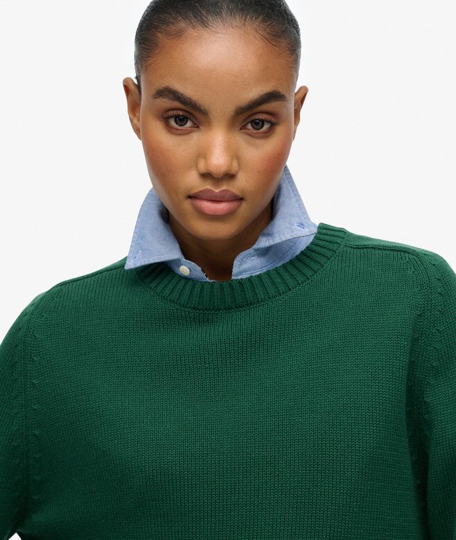 Slouchy Knitted Crew Jumper Slouchy Knitted Crew Jumper