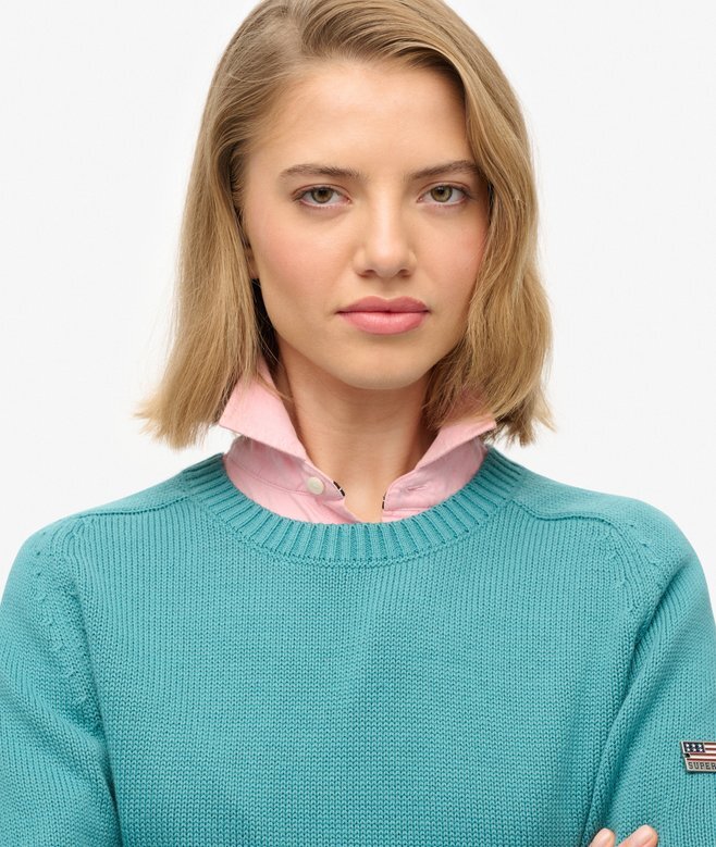 Slouchy Knitted Crew Jumper Slouchy Knitted Crew Jumper
