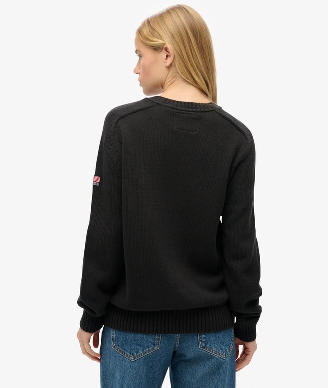 Slouchy Knitted Crew Jumper Slouchy Knitted Crew Jumper