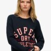 Slouchy Knitted Graphic Crew Jumper Slouchy Knitted Graphic Crew Jumper