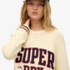 Slouchy Knitted Graphic Crew Jumper Slouchy Knitted Graphic Crew Jumper