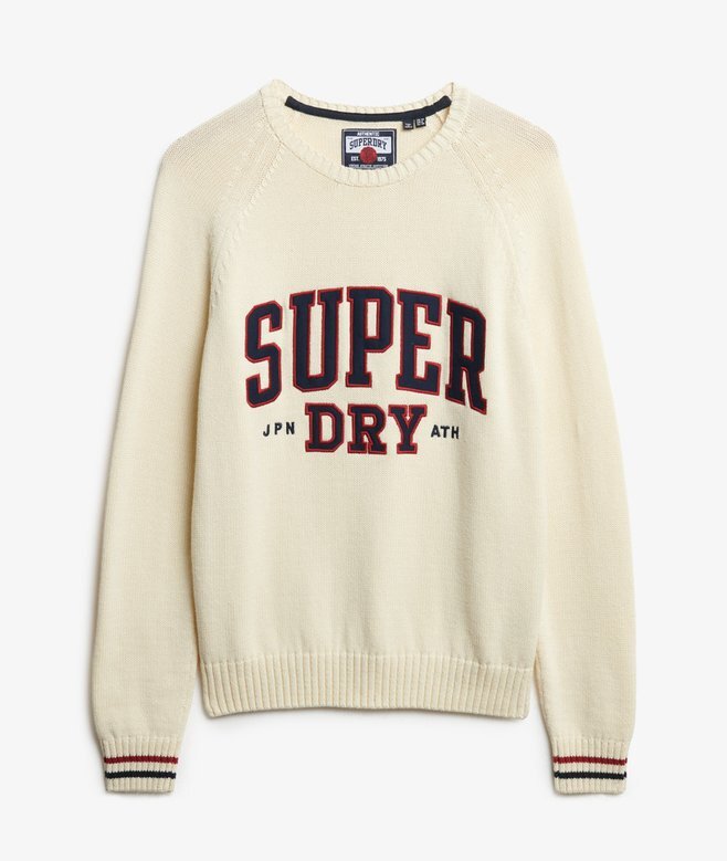 Slouchy Knitted Graphic Crew Jumper Slouchy Knitted Graphic Crew Jumper