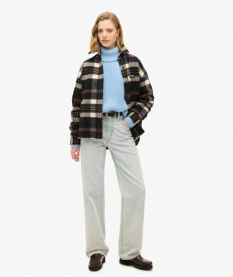 Slouchy Stitch Roll Neck Knit