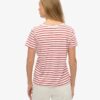 Slub Embroidered V-Neck T-Shirt