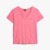 Slub Embroidered V-Neck T-Shirt