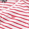 Slub Embroidered V-Neck T-Shirt