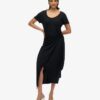 Slub Midi Wrap Dress Slub Midi Wrap Dress