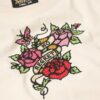 Small Tattoo Rhinestone Fitted T-Shirt