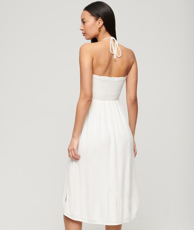 Smocked Midi Beach Dress Smocked Midi Beach Dress