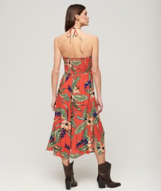 Smocked Midi Beach Dress