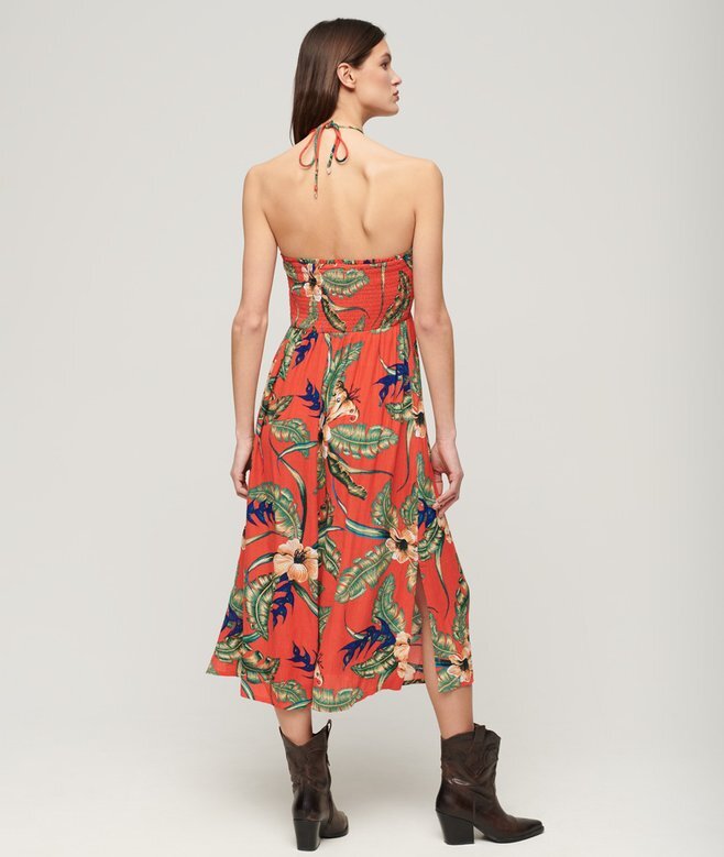 Smocked Midi Beach Dress Smocked Midi Beach Dress