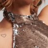 Sparkly Halter Mini Dress Sparkly Halter Mini Dress