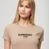 Sport Luxe Logo Fitted Cropped T-Shirt