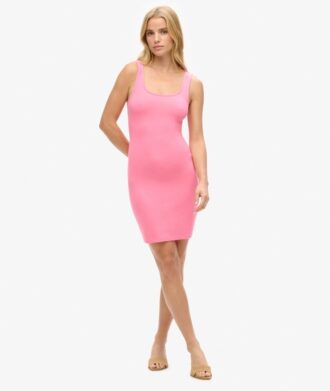 Square Neck Jersey Mini Dress