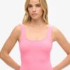 Square Neck Jersey Mini Dress