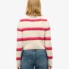 Stripe Cropped Roll Neck Jumper