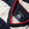 Stripe Oversized Cable V Neck Jumper