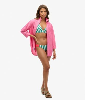 Stripe Triangle Bikini Top
