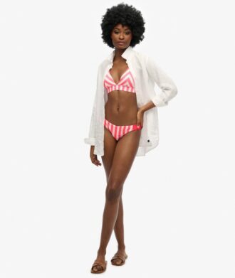 Stripe Triangle Bikini Top