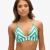 Stripe Triangle Bikini Top