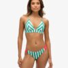 Stripe Triangle Bikini Top