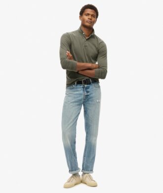 Studios Long Sleeve Jersey Polo Shirt