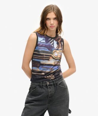 Sub Print Vest Top