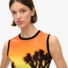 Sub Print Vest Top