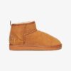 Suede Sherpa Mini Boots