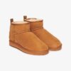 Suede Sherpa Mini Boots