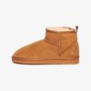 Suede Sherpa Mini Boots