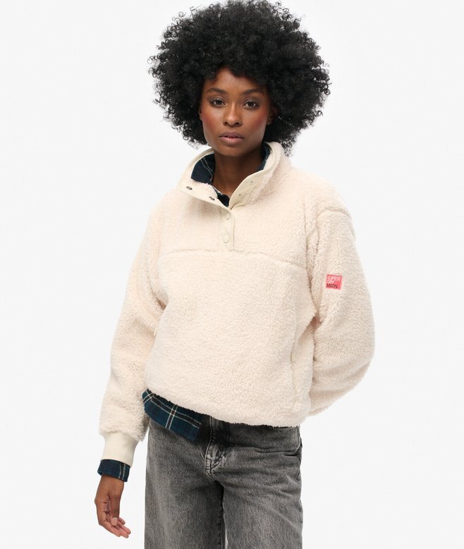 Super Soft Popper Neck Teddy Fleece Super Soft Popper Neck Teddy Fleece