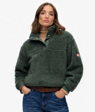 Super Soft Popper Neck Teddy Fleece