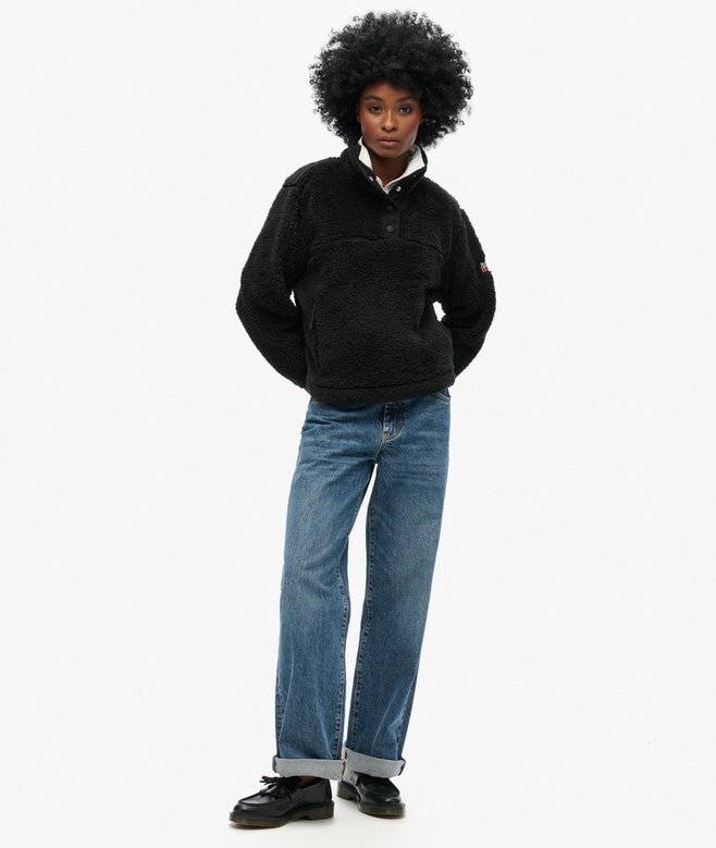 Super Soft Popper Neck Teddy Fleece Super Soft Popper Neck Teddy Fleece