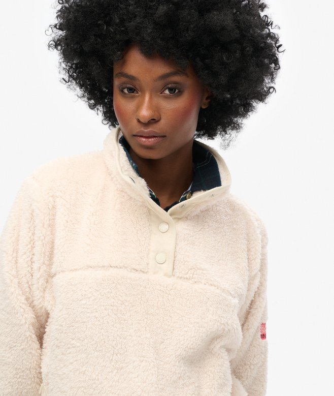 Super Soft Popper Neck Teddy Fleece Super Soft Popper Neck Teddy Fleece