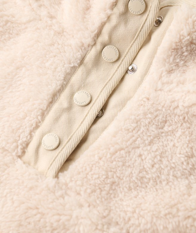 Super Soft Popper Neck Teddy Fleece Super Soft Popper Neck Teddy Fleece