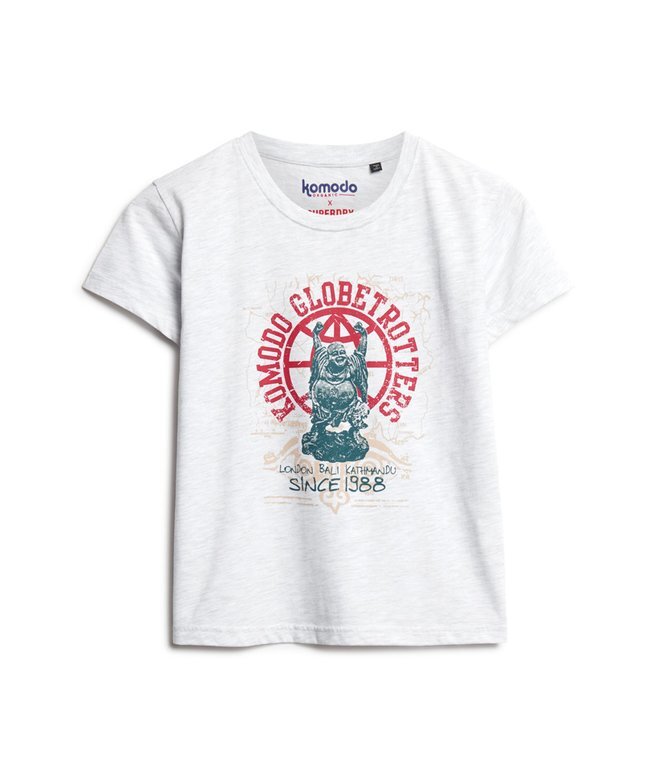 Superdry X Komodo Globetrotter Fitted T-Shirt Superdry X Komodo Globetrotter Fitted T-Shirt