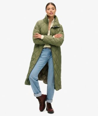 Superlong Quilted Liner Coat