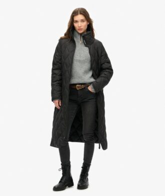 Superlong Quilted Liner Coat