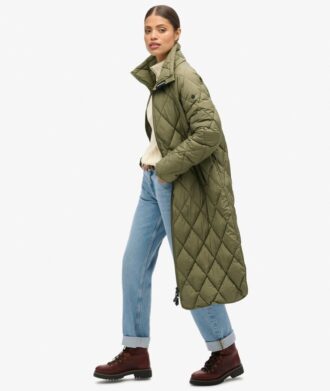 Superlong Quilted Liner Coat