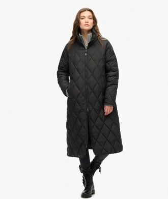 Superlong Quilted Liner Coat