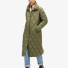 Superlong Quilted Liner Coat
