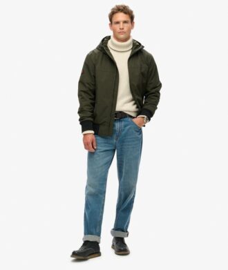 Surplus Nylon Hooded Bomber Jacket
